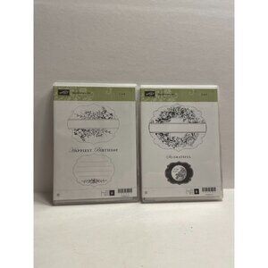 Stampin Up Apothecary Art 1 & 2 Rubber Stamps Set of 6 #125527 Stampin' Stamping